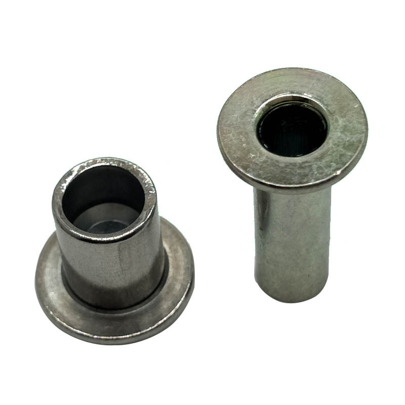 DIN 7340 Eyelet Tubular semi-hollow rivets Head Hollow Tubular Rivet Brass stainless steel tubular eyelet and rivet with hole