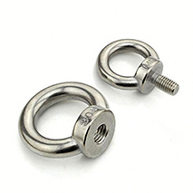 China Forged anchor Lifting DIN580 M8 stainless steel Eye bolt galvanized oval swivel eyebolt