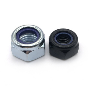 China custom metal carbon steel din985 high quality fingerboard truck lock nuts m1.4 Round Head Hex self nylon insert lock nut