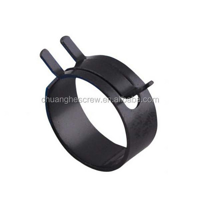 Constant tension spring band hose clamp