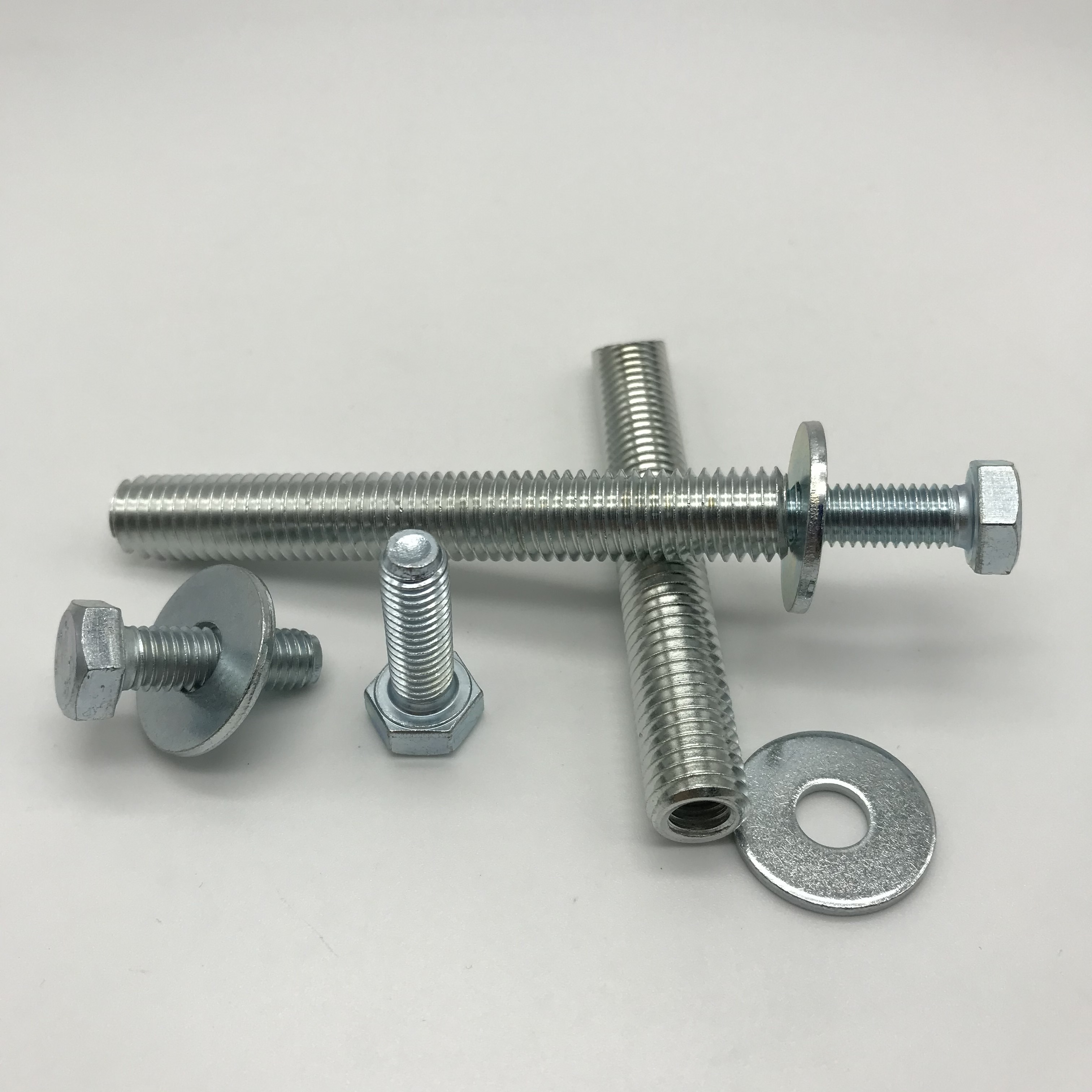 Threaded rod stud bolt b7 manufacturer galvanized trapezoidal full thread rod internal stainless steel acme threaded rod