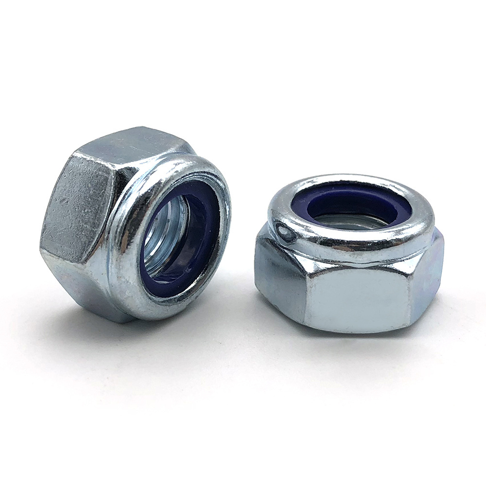 China custom metal carbon steel din985 high quality fingerboard truck lock nuts m1.4 Round Head Hex self nylon insert lock nut