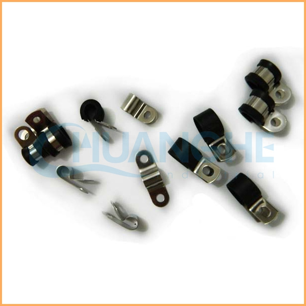 China manufacture best quality rubber covered p clip/clamps