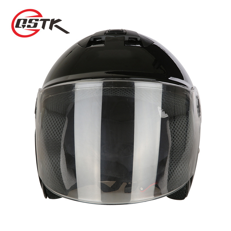 Helmet motorcycle open face capacete para motocicleta cascos para moto racing Jiekai motorcycle vintage helmets with dual lens