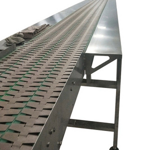 High Quality 304 Stainless Steel Conveyor Assembly Line Slat Conveyor for Food and Cargo Transportation