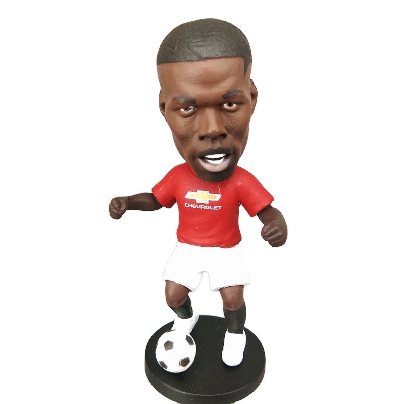 Custom Made Football Star Bobbleheads Simulation Figures for Gift Cake Decoration