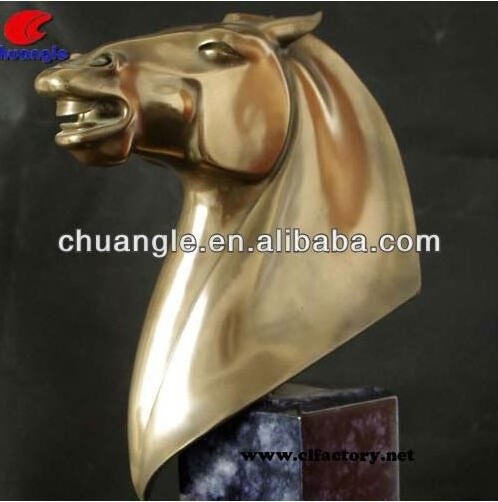 Wholesale customized life size animal statue, tiger,horse, monster head statue for decorative use