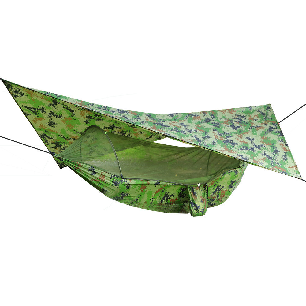 CLM Portable with Mosquito Net and Waterproof Travel Outdoor Quick Open Tent Hammock