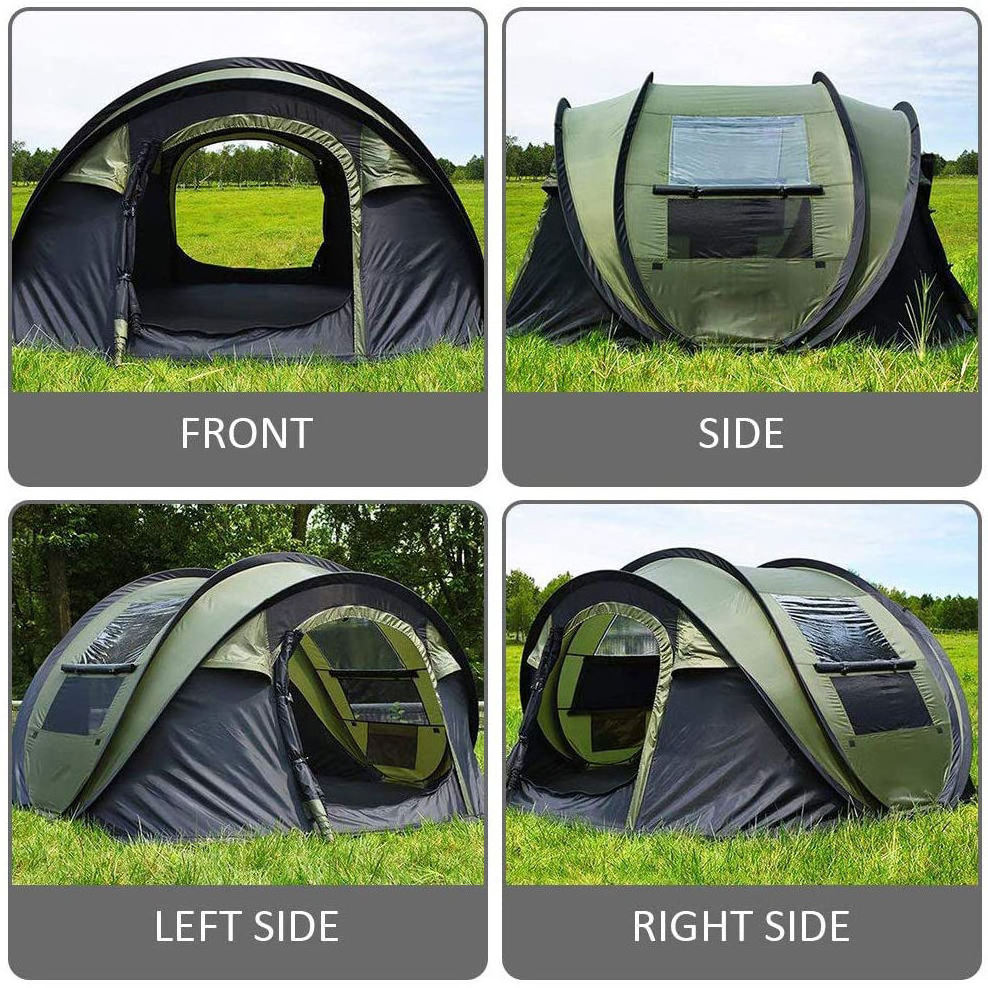 Luxury Glamping Camping Tent 4 Person Wholesale Suppliers Portable Foldable Automatic Pop Up Outdoor camp Tent