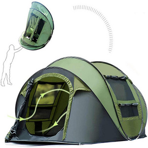 CLM Outdoor Pop Up Tent Unfold RainProof Tent Family Ultralight Portable Damproof Camping Tents