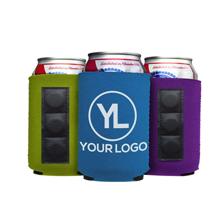 Promotional Custom Magnetic Stubby Holder Neoprene Collapsible Can Cooler