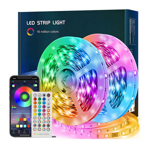 Holiday Light APP Bluetooth 12v 10M Remote Controlled Flexible SMD 5050 RGB LED Smart Home Light Led Strip Light 44 keys