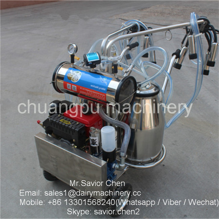 Dairy Farm Diesel Power Human Milking Machine For Sale