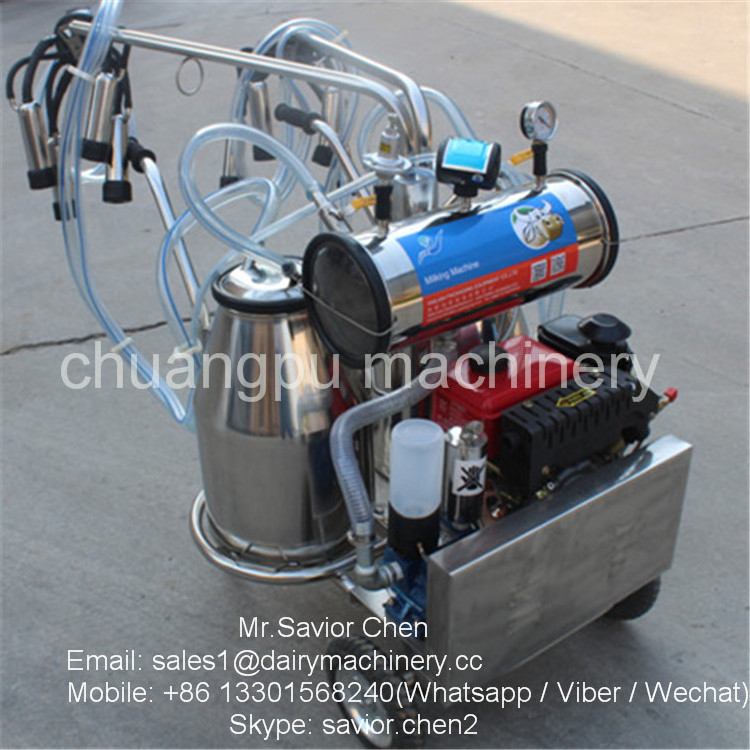 Dairy Farm Diesel Power Human Milking Machine For Sale