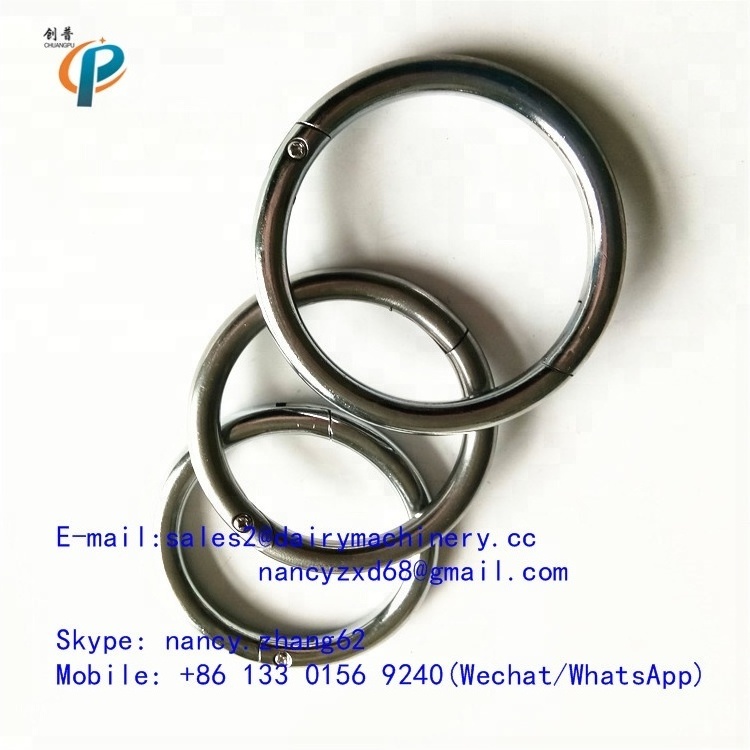 Steel Bull Nose Ring , Self-locking Nose Ring for cow, for cattle, different diameter for choosing