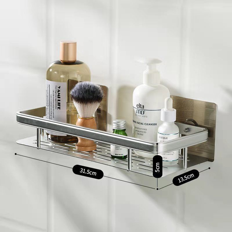 Hot-saling Shelf Rack Adhesive Without Drilling Storage Black Shower Caddy Basket Shelf