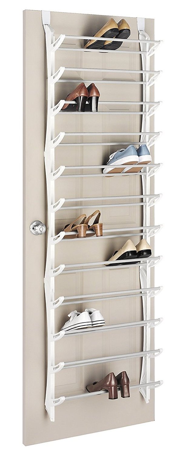 Behind Door Shoes Rack Hanger Space Saving Stainless Steel Non-Slip Clothes Hangers Clothes Closet Storage Hook