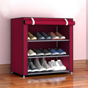 3Layer Non-woven Fabric Extendable Cheap Space Saving Easy Assembly Shoe Rack