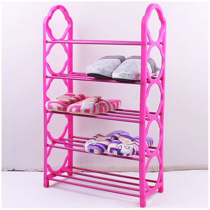 Five - layer plastic multi - layer shelf daily use shoe rack