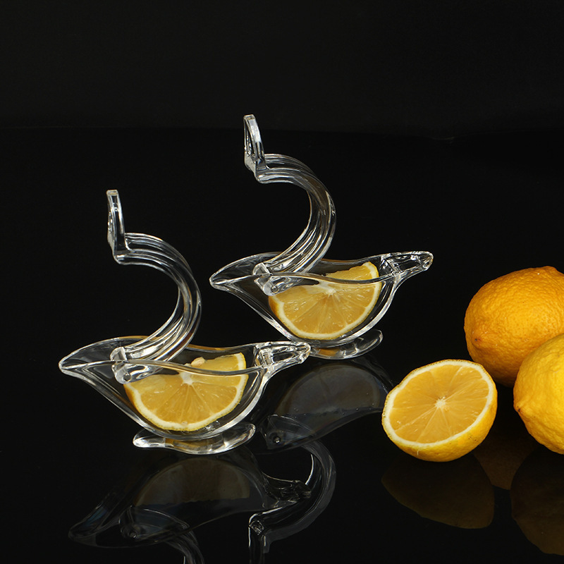 Crystal Acrylic Bird Lemon Press Squeezer Bird Shaped Glass Steel Transparent Plastic Art Lemon Squeezer Bird