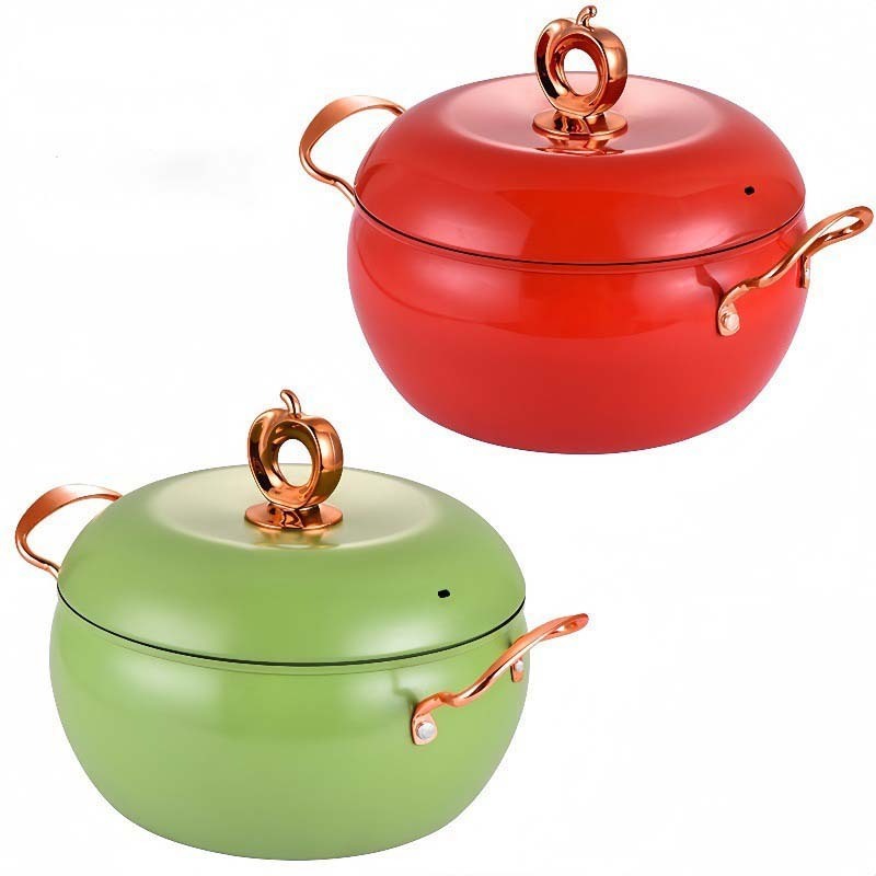 Hot-saling Apple Non-stick Soup Pot Home Induction Cooker Gas Stove General Health Soup Pot