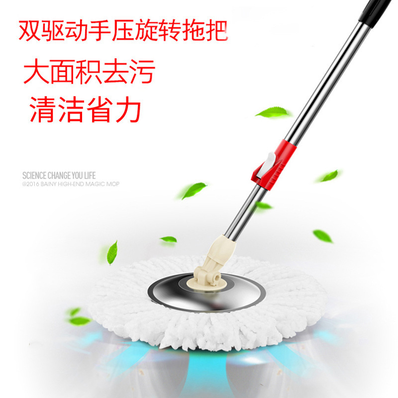 China Manufacture Long Telescopic Handle 360 Spin Plastic Mopper Floor Cleaning Mop With Bucket with flat mop self wringing mop