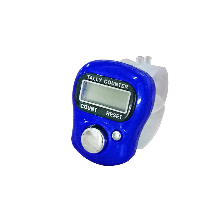 Adjustable Buckle Digital Counter Ring Style Push-Button Counter Mini Finger LED Tally Counter