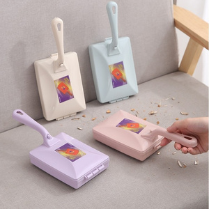 Household double roller type dust removal brush carpet cleaning vacuum brush brooms floor and cleaning sweeping brush