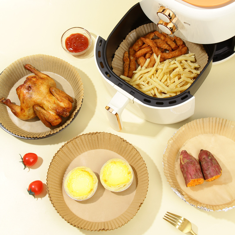 Hot sale Air Fryer Disposable Paper Liner 100PCS Non-stick Baking Paper Food Grade Parchment