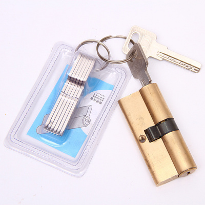 Factory Direct Sell Copper Cylinder Door Lock Ab-Class Safety Door Lock Cylinder With Keys