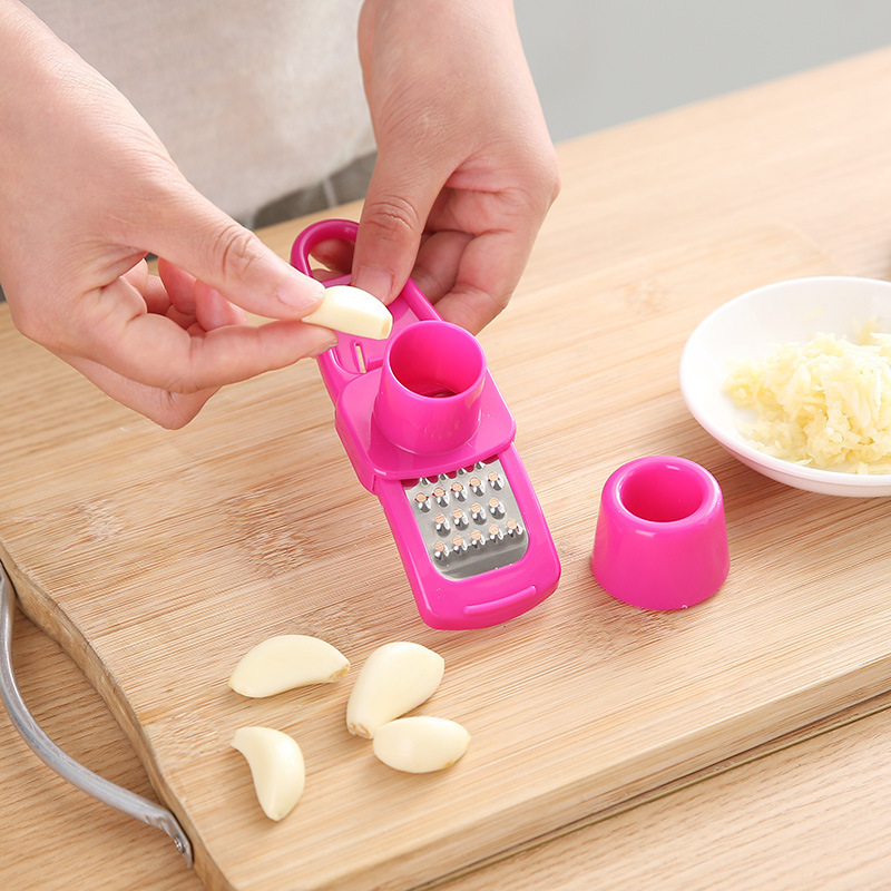 Garlic Crusher Multi Functional Manual Ginger Garlic Grinding Grater Cutter Utensils Garlic Peeler Kitchen Accessories Tools