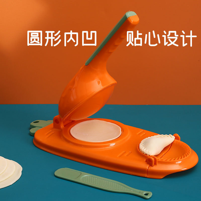 New Arrivals Kitchen Gadgets New Year Tool DIY Plastic Machine Manual 2 in 1 Dumpling Maker For Press Dumpling Maker Molds