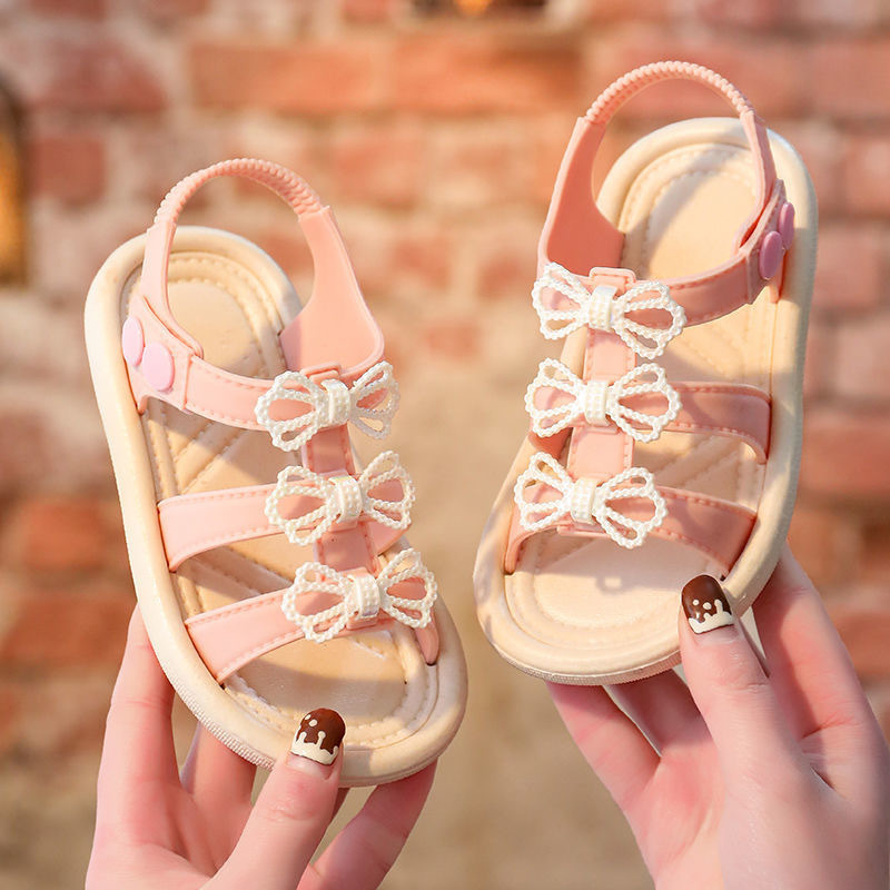 Hot products Girls Sandals Summer New Children's Little Girl Flower Soft Sole Fashion Baby Girls Shoes Sandals