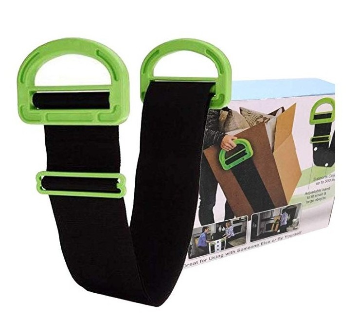 Non-slip Straps for Furniture Carrying, Boxes Moving Handling Belt Other Household Sundries Black