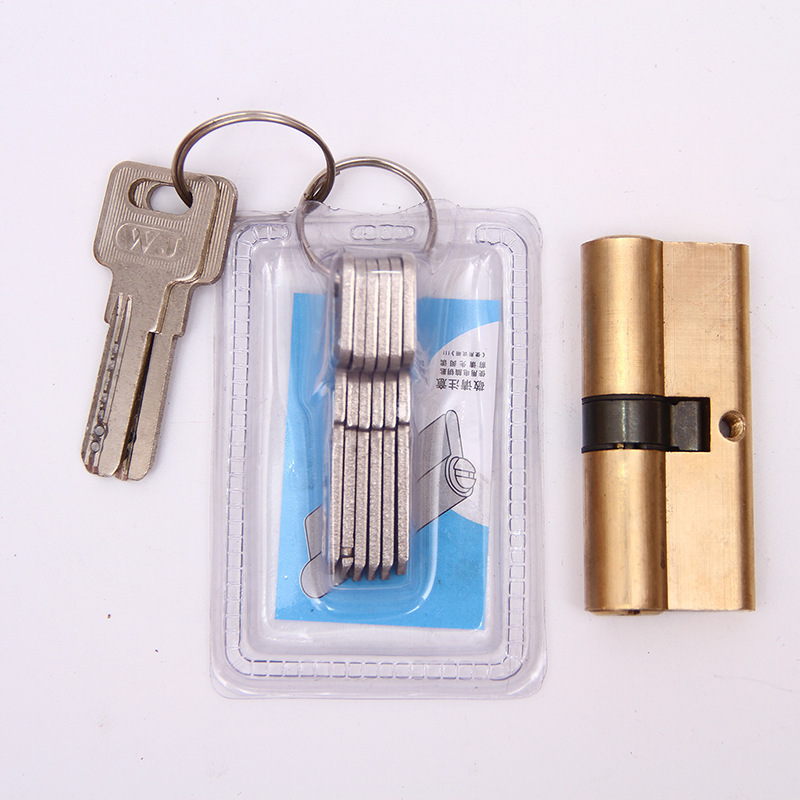 Factory Direct Sell Copper Cylinder Door Lock Ab-Class Safety Door Lock Cylinder With Keys