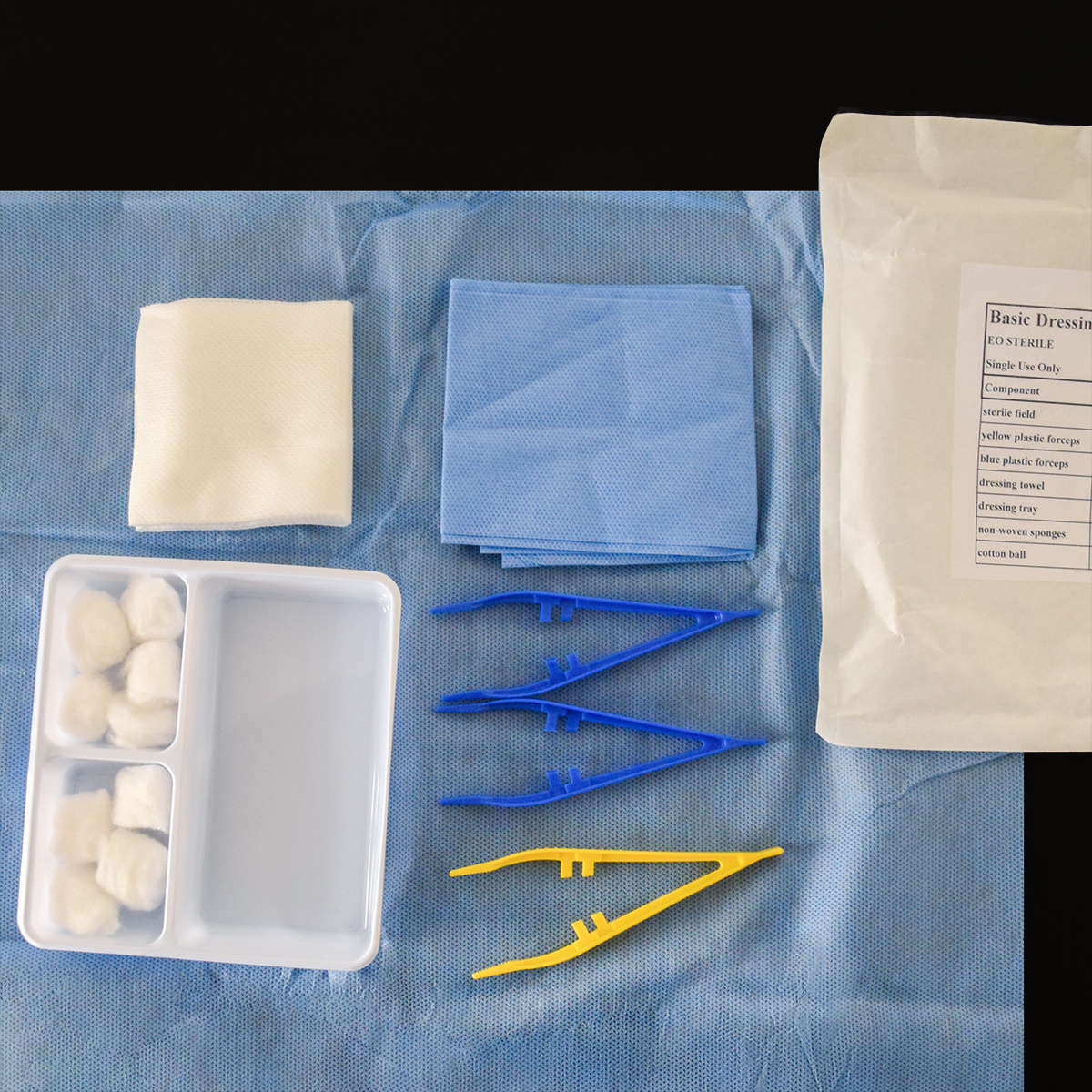 Disposable Medical Surgical Sterile Basic Dressing Set Wound Dressing Kit