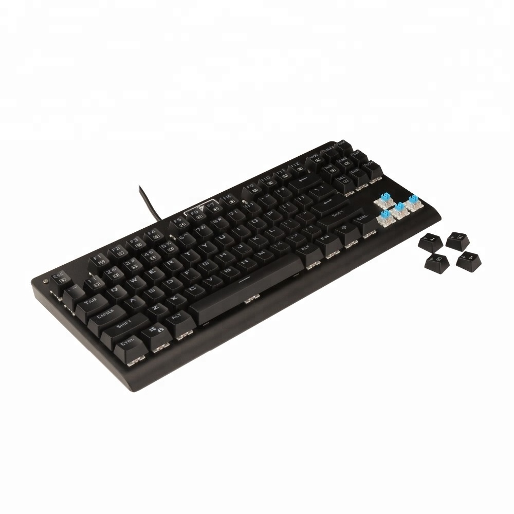 Eagle Z-77 Tenkeyless Blue Switch 87 Keys RGB Mechanical Keyboard with US Layout