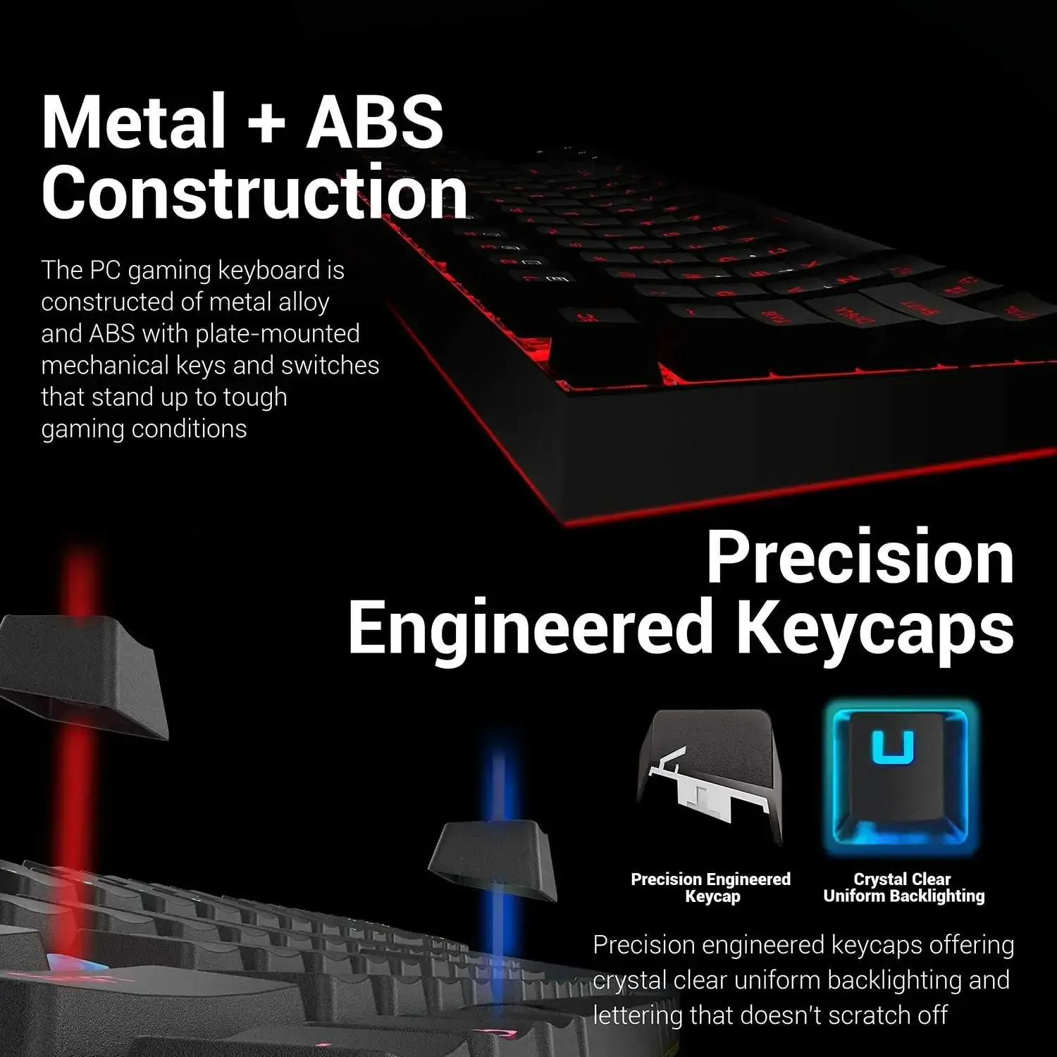 Redragon Keyboard Mouse Set K552-RGB-BA Mechanical Gaming Keyboard and Mouse Combo Wired RGB   for Windows PC Gamers