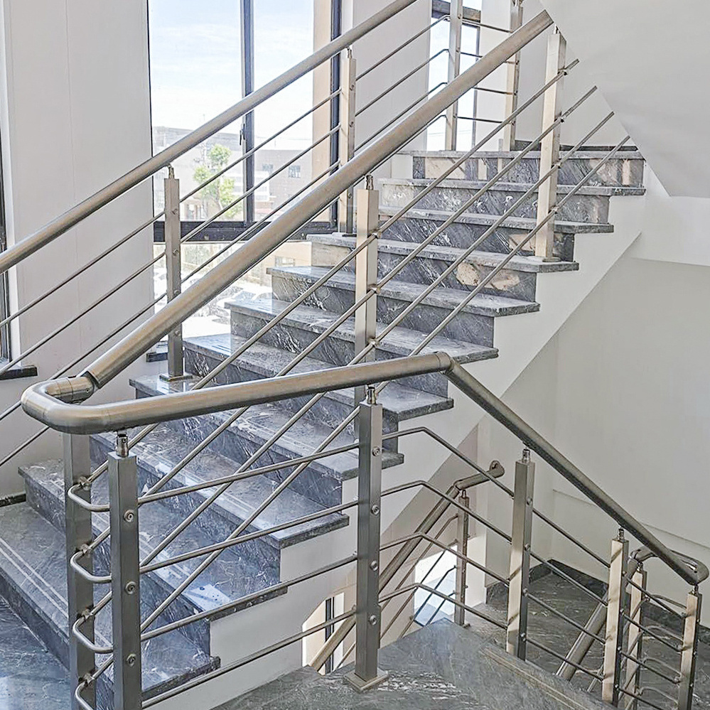 Indoor Stainless Steel Cable Balustrade Channel Stair Exterior Small Tube Balustrade Railing Handrail