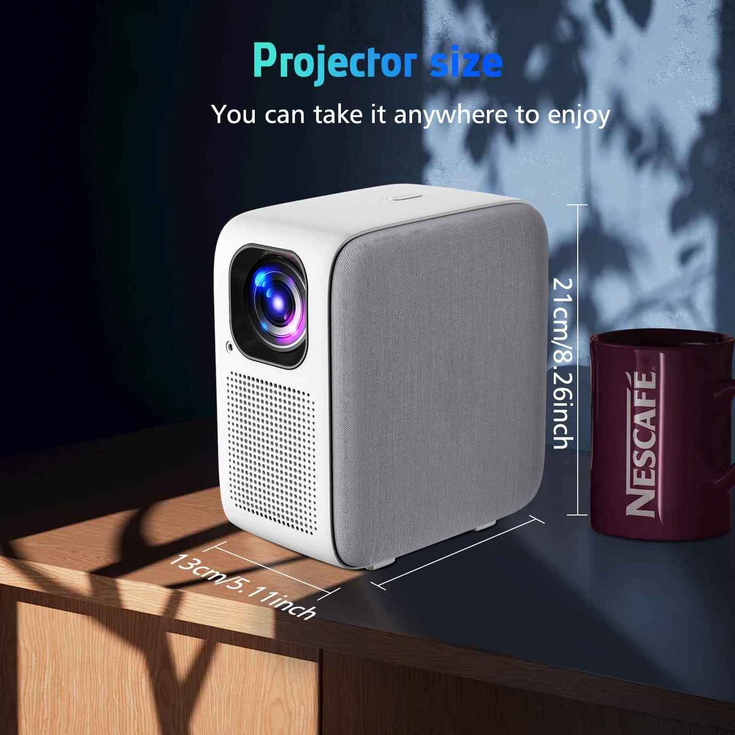 CRE CR32 Multimedia Home Theater Projector Portable Led Mobile Phone Smart 4K Projector Mini Full HD 1080P Projector for Gift