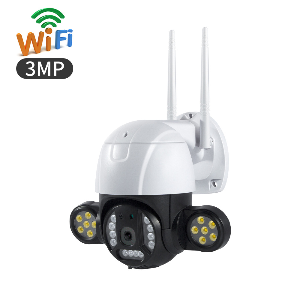 V380 Pro 3mp 5mp Flood Light Auto Tracking Camera Wifi Wireless Security IP66 Outdoor Ptz Camera