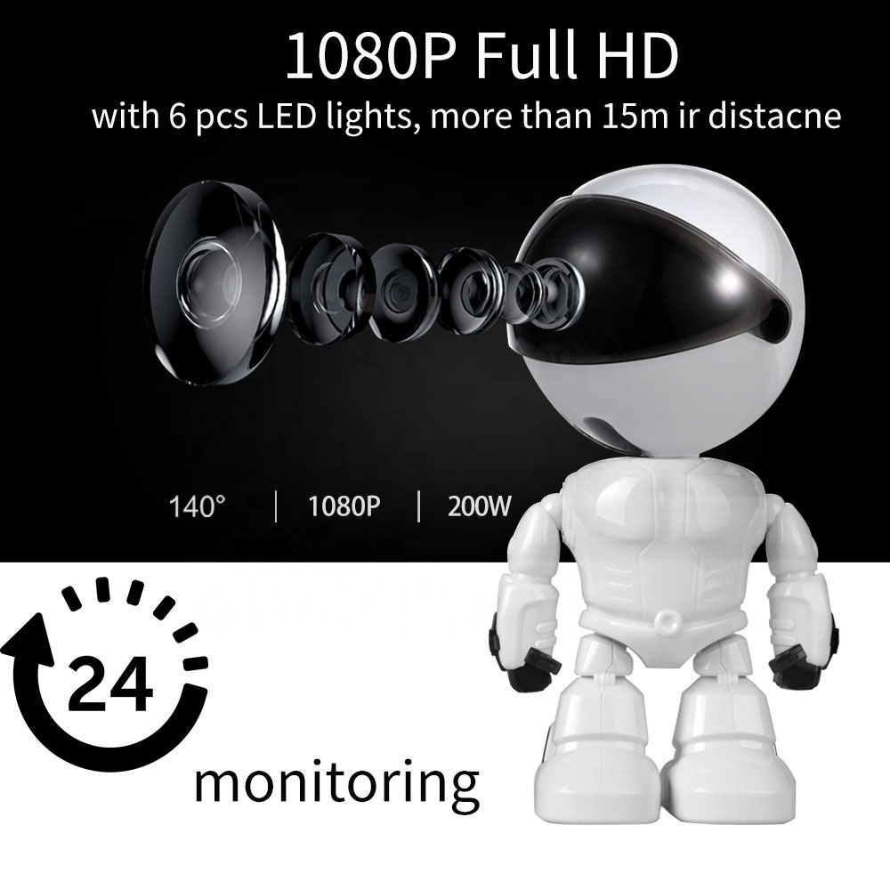 Home Surveillance Security IP Camera Wireless Smart WiFi Camera Audio Record Baby Monitor HD 1080p Mini CCTV Camera