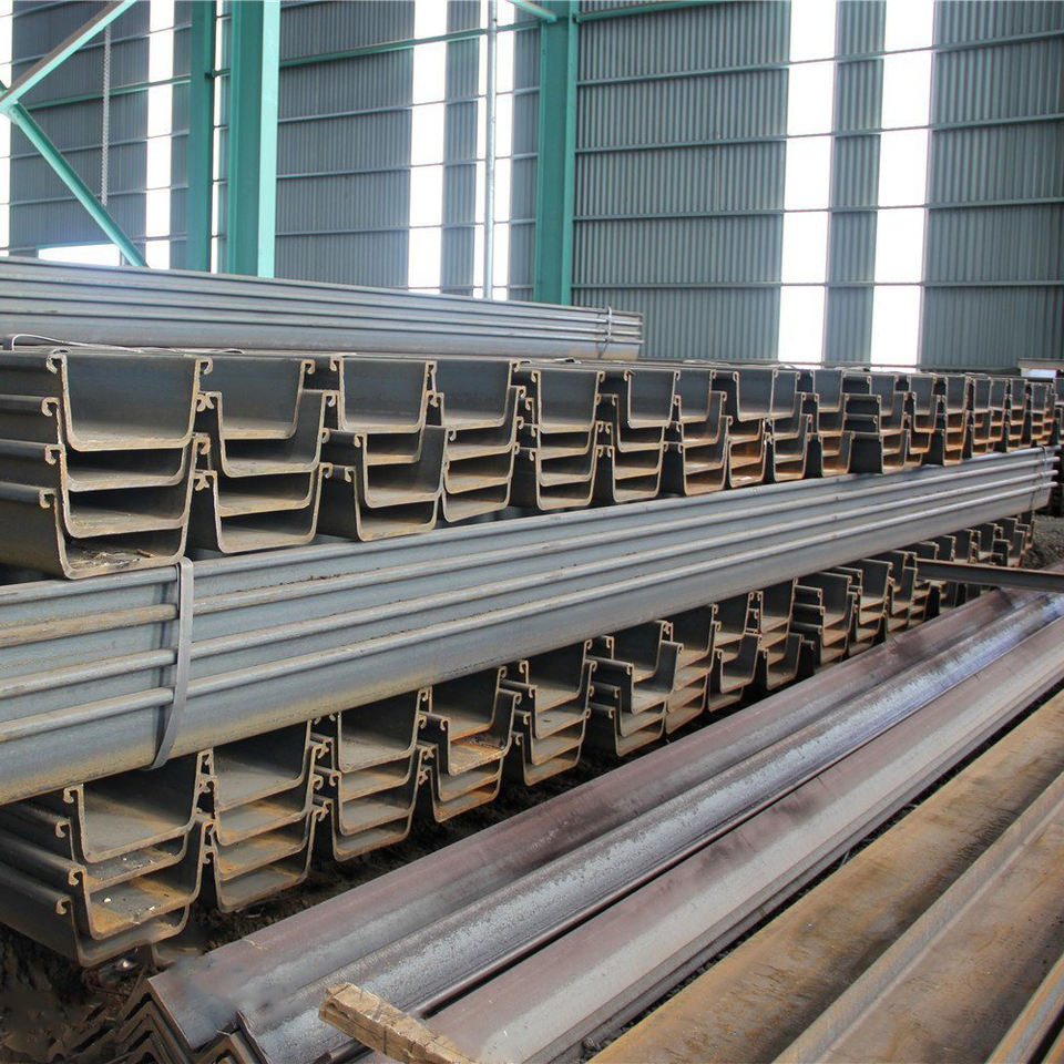 U type sheet pile type 2  400*100*10.5 piling sheet