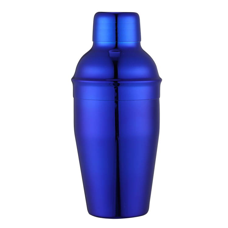 350ml color plating  stainless steel 3 piece  cocktail shaker for promotion