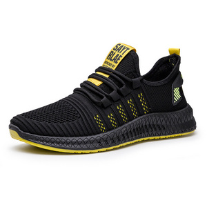 china factories black flying knit  durable lightweight breathable sneakers  stylish warm sports  for  made in vietnam f