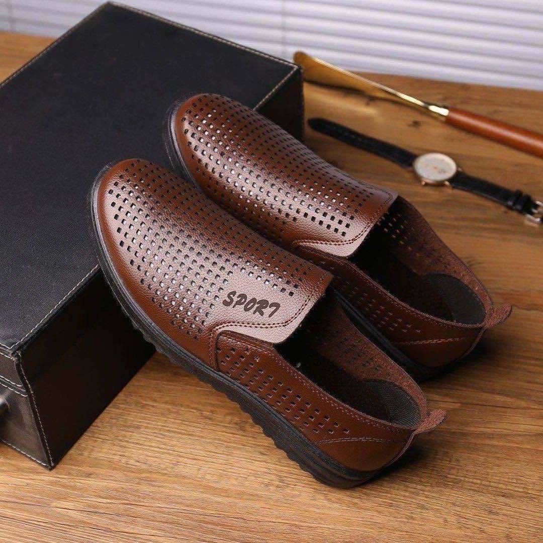 made in china minimalism genuine loafer moccasin boy sneakers boat for men leather shoes