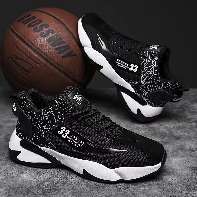 manufacturer of high pu leather unbranded breathable running men's sports blank style wholesale style basketball shoes