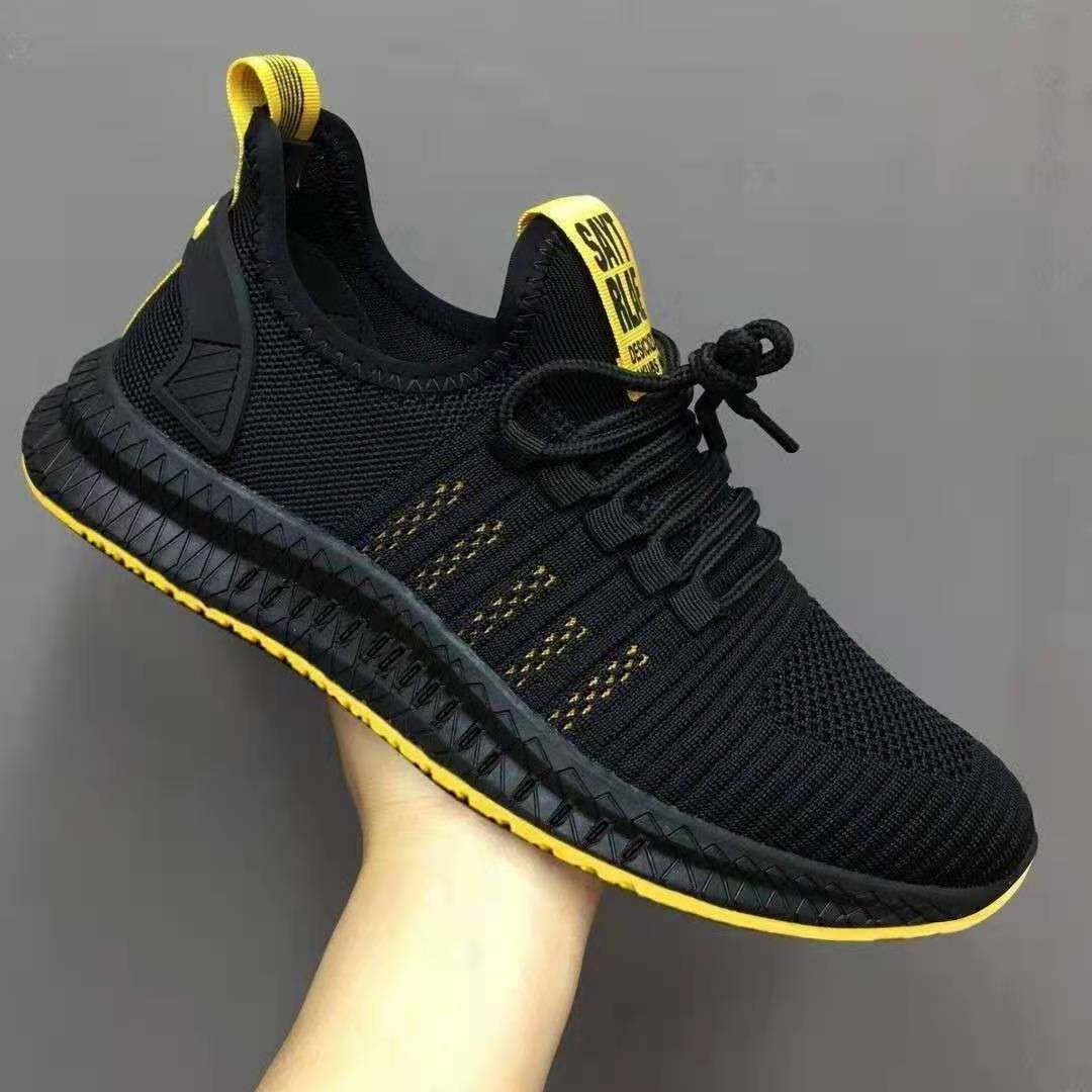 china factories black flying knit  durable lightweight breathable sneakers  stylish warm sports  for  made in vietnam f