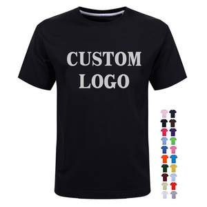 tee wholesale free sample customized printing tshirt private label soft round neck t shirt custom logo cotton mens t-shirts