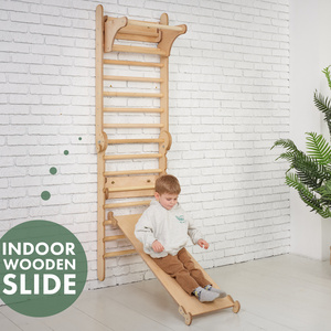 High quality wooden toddler climbing set indoor playground for toddler room